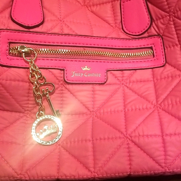 Juicy Couture Quilted Puff Handbag with Crown Charm. - Picture 3 of 7